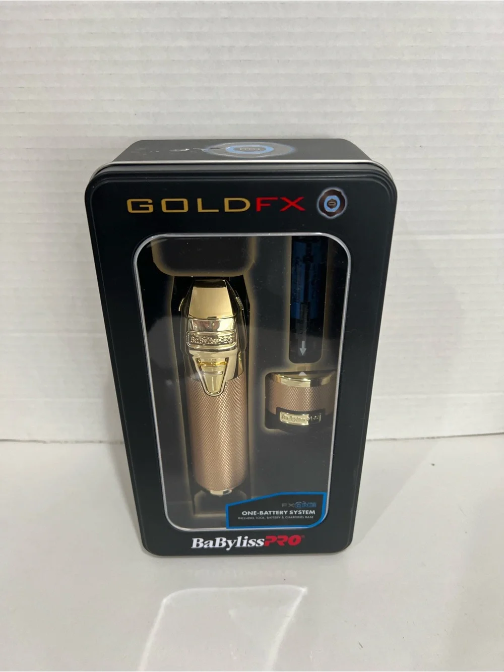 BaBylissPRO GOLDFX FXONE All Metal Interchangeable Battery Trimmer New!